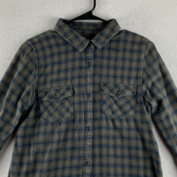Oneill Button-Up Shirt Mens M Medium Multicolor Flannel Plaid Long Sleeve Pocket - Picture 2 of 16